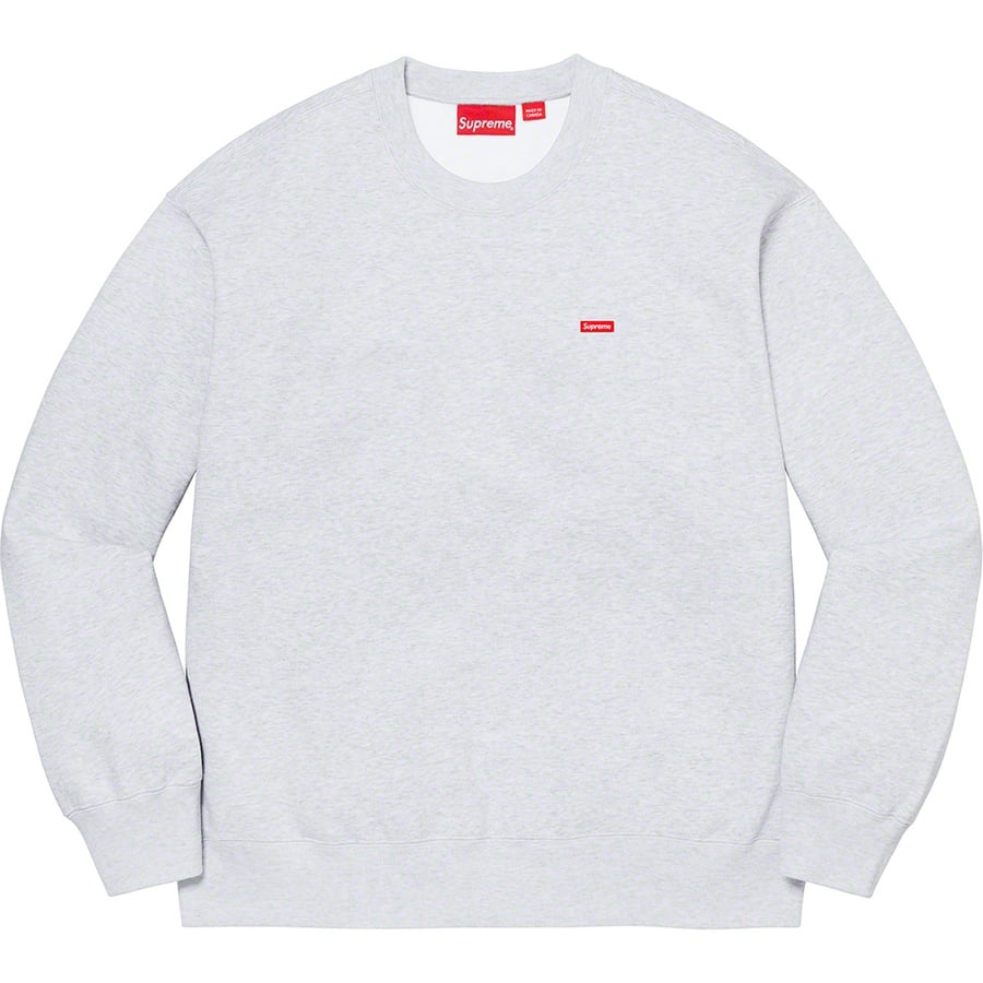 Details on Small Box Crewneck Ash Grey from fall winter 2022 (Price is $138)