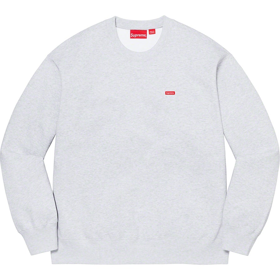 Details on Small Box Crewneck Ash Grey from fall winter
                                                    2022 (Price is $138)