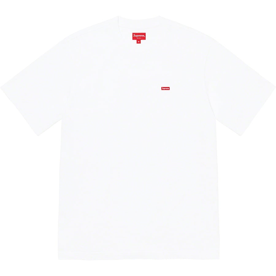 Details on Small Box Tee White from fall winter
                                                    2022 (Price is $60)