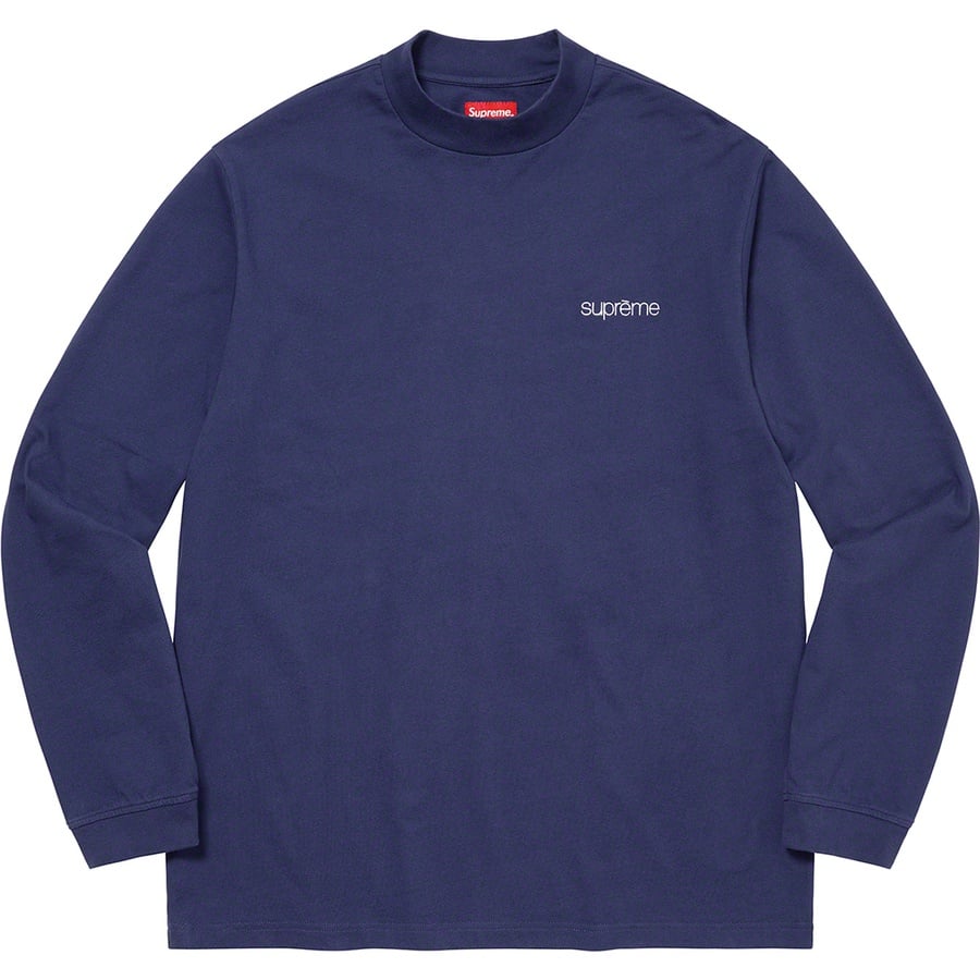 Details on Mock Neck L S Top Dark Navy from fall winter 2022 (Price is $78)