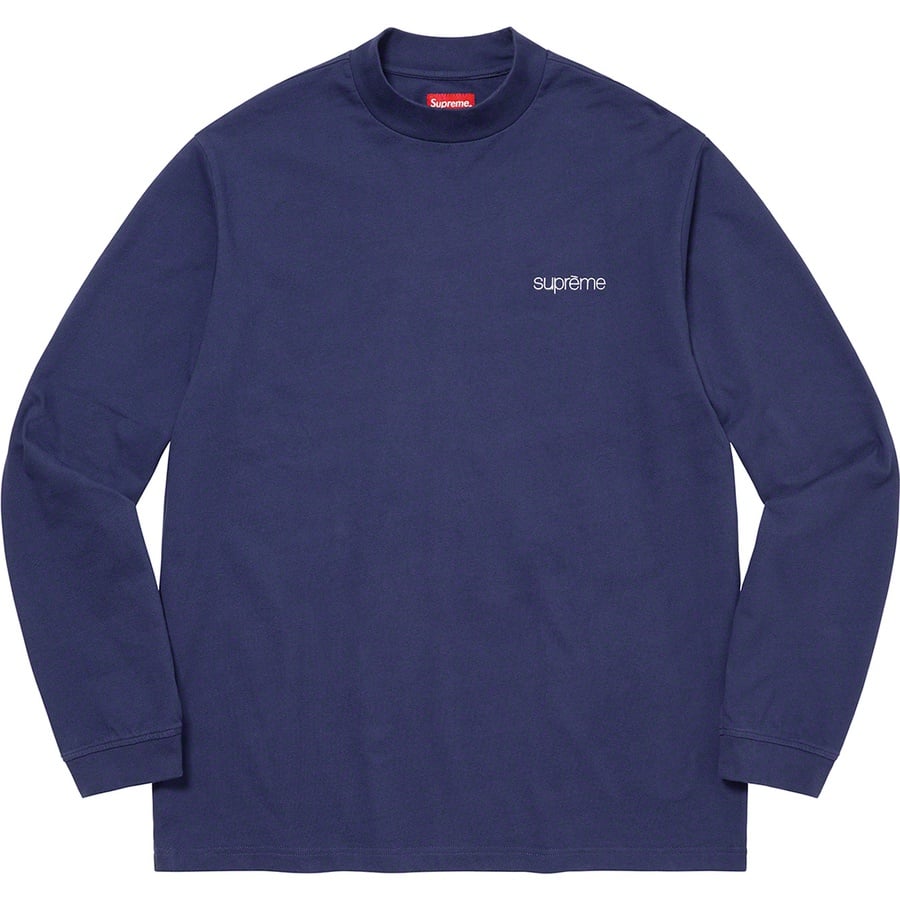 Details on Mock Neck L S Top Dark Navy from fall winter
                                                    2022 (Price is $78)