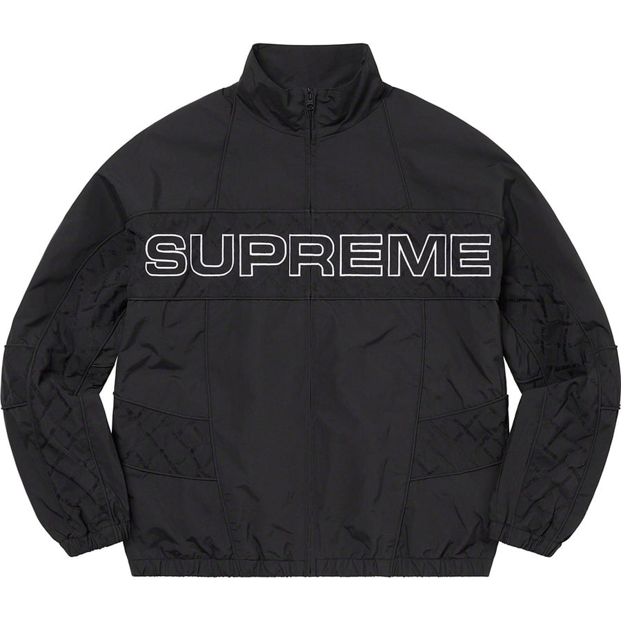 Details on Jacquard Panel Track Jacket Black from fall winter
                                                    2022 (Price is $168)