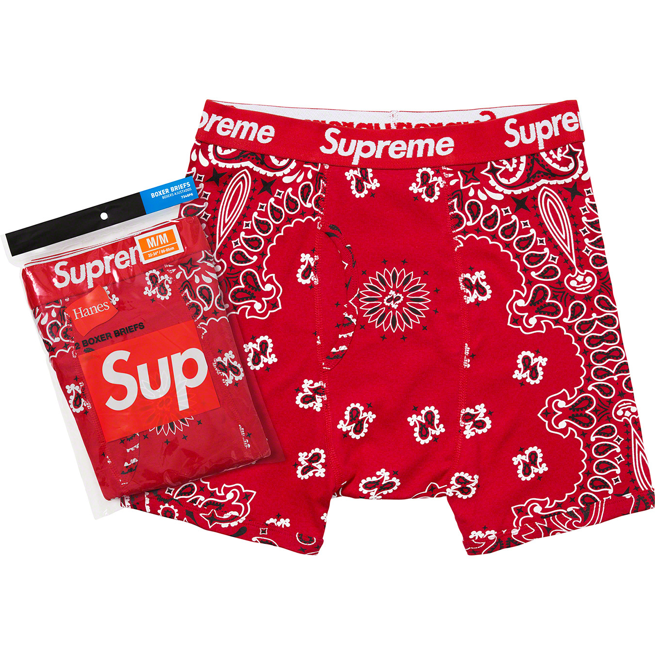 Supreme®/Hanes® Bandana Boxer Briefs (2 Pack) - Supreme Community