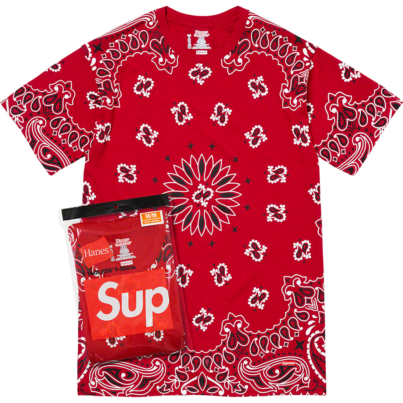 Hanes Bandana Tagless Tees (2 Pack) - fall winter 2022 - Supreme