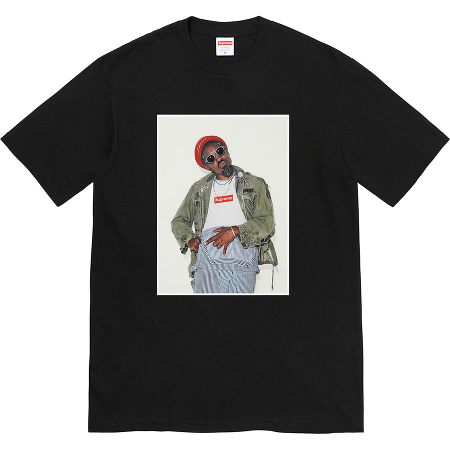 Details on André 3000 Tee Black from fall winter
                                                    2022 (Price is $54)