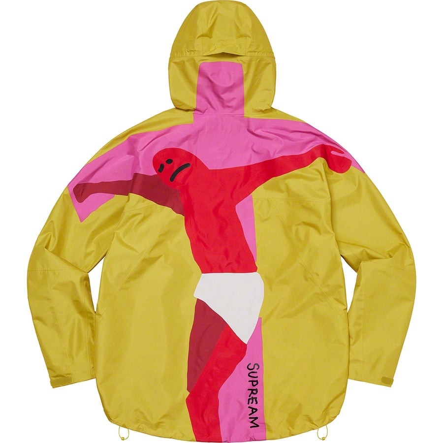 Details on Gonz GORE-TEX Shell Jacket Yellow from fall winter 2022 (Price is $498)