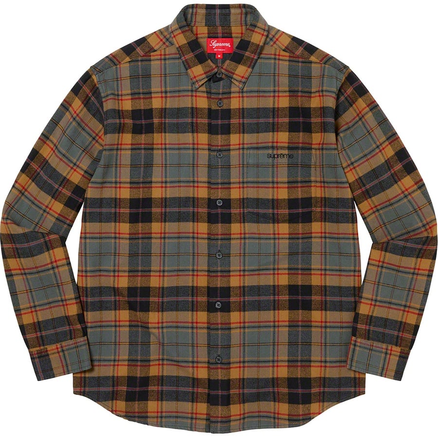 Details on Plaid Flannel Shirt Black from fall winter 2022 (Price is $128)