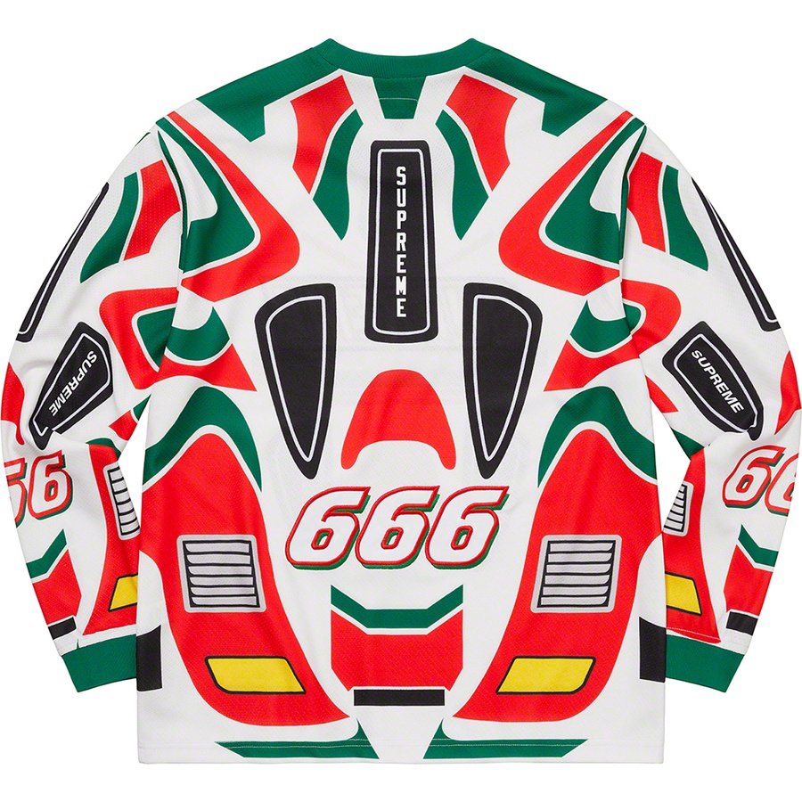 Details on Decals Moto Jersey White from fall winter 2022 (Price is $128)