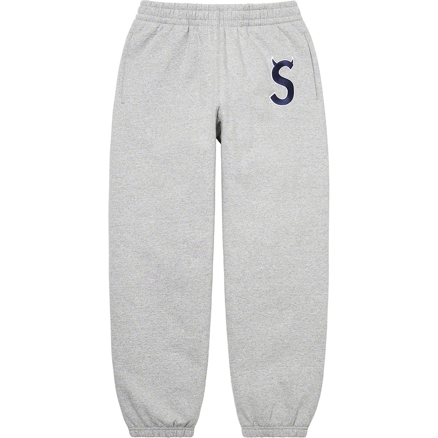 Details on S Logo Sweatpant Heather Grey from fall winter
                                                    2022 (Price is $158)