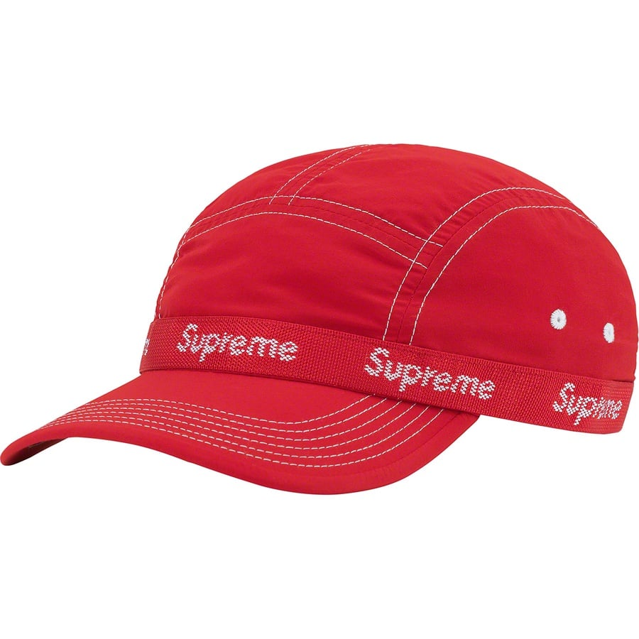 Details on Webbing Camp Cap Red from fall winter 2022 (Price is $54)