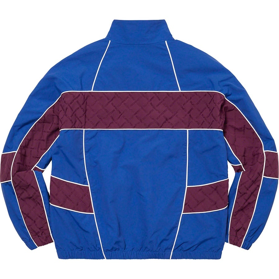 Details on Jacquard Panel Track Jacket Royal from fall winter
                                                    2022 (Price is $168)