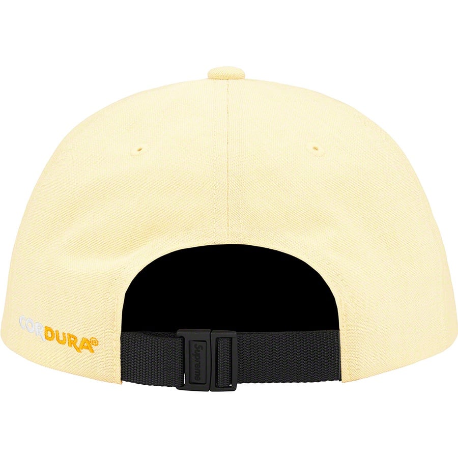 Supreme Brushed Cordura Small Box 6-Panel (FW22) - Pale Yellow - $48