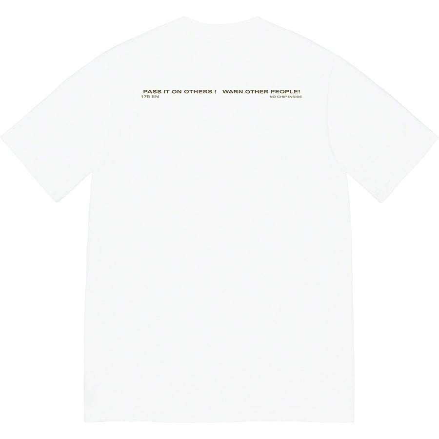 Supreme Warning Tee (FW22) - White - $40