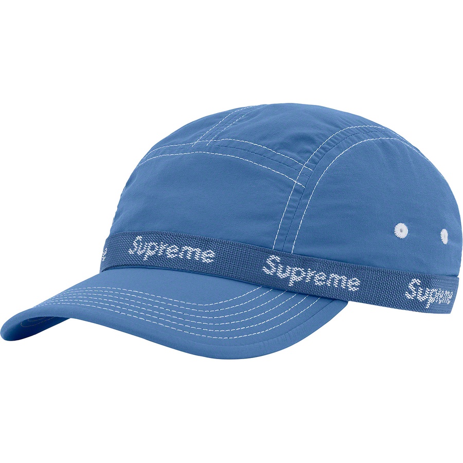 Details on Webbing Camp Cap Pale Blue from fall winter 2022 (Price is $54)