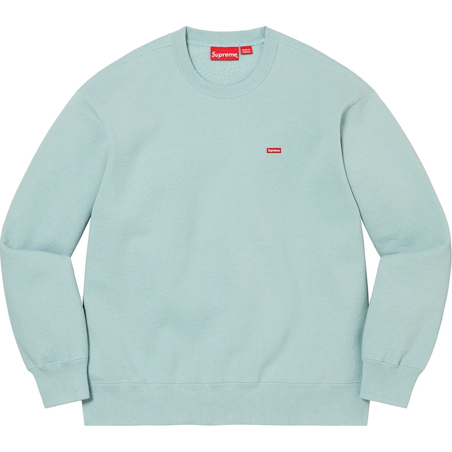 Details on Small Box Crewneck Light Slate from fall winter 2022 (Price is $138)