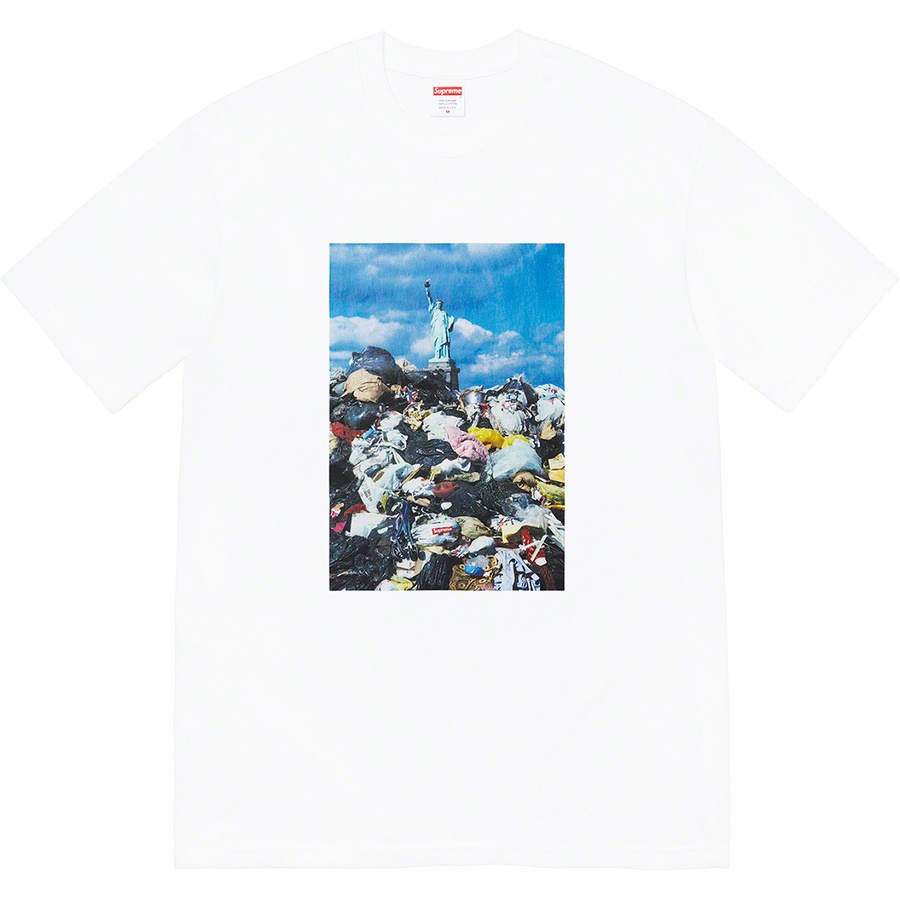 Details on Trash Tee White from fall winter 2022 (Price is $40)