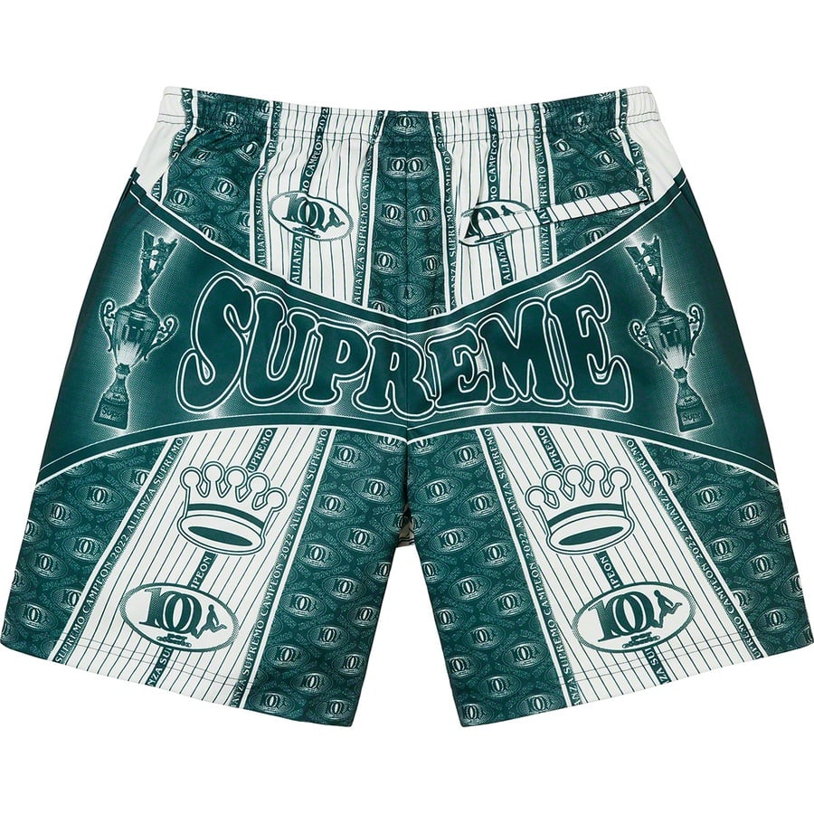 Details on Por Ciento Soccer Short Green from fall winter
                                                    2022 (Price is $98)