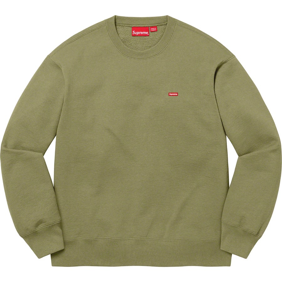 Details on Small Box Crewneck Light Olive from fall winter
                                                    2022 (Price is $138)