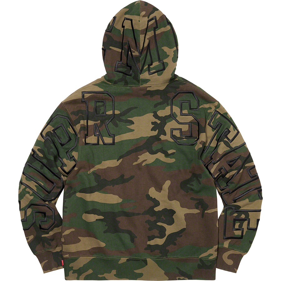 Details on State Hooded Sweatshirt Woodland Camo from fall winter
                                                    2022 (Price is $158)