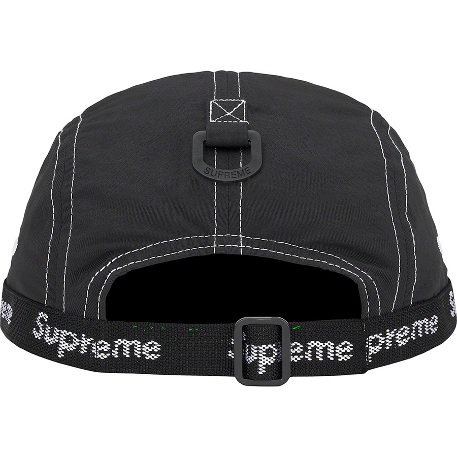 Details on Webbing Camp Cap Black from fall winter 2022 (Price is $54)