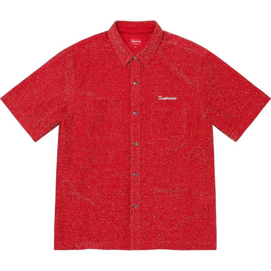 Details on Lurex S S Shirt Red from fall winter 2022 (Price is $128)