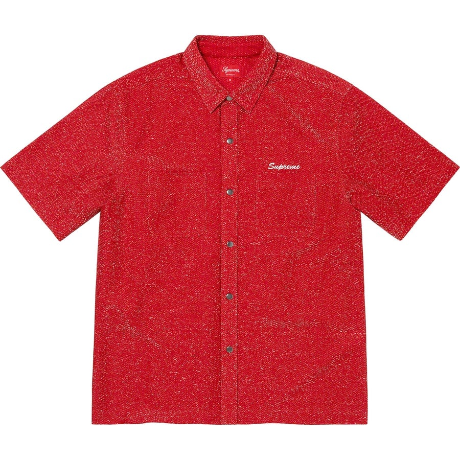 Details on Lurex S S Shirt Red from fall winter
                                                    2022 (Price is $128)