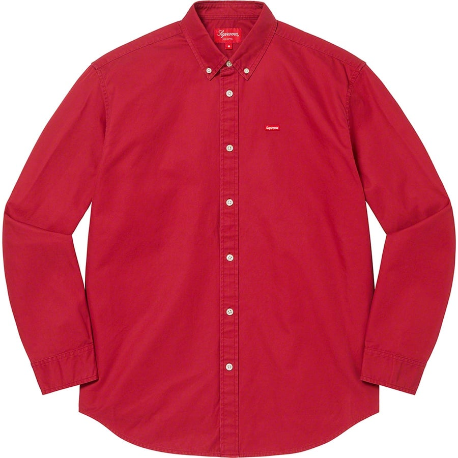 Details on Small Box Shirt Red from fall winter 2022 (Price is $128)