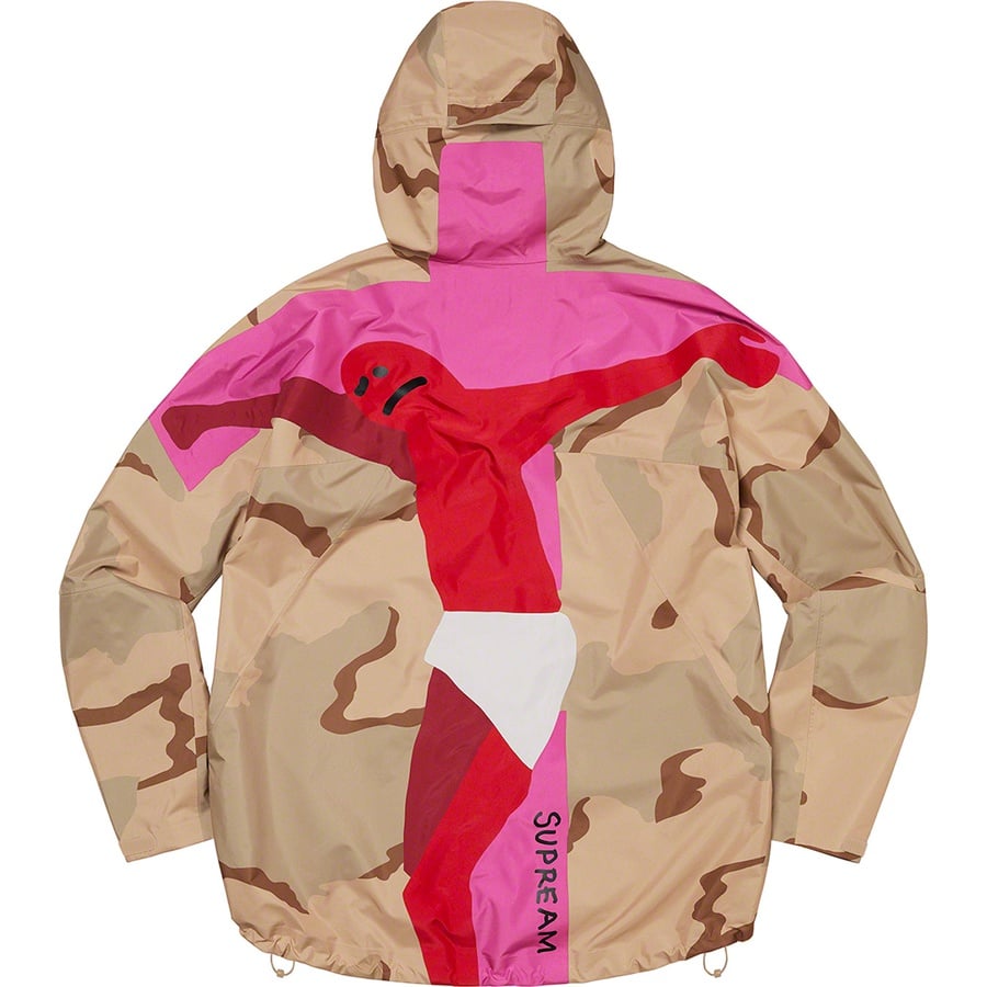 Details on Gonz GORE-TEX Shell Jacket Desert Camo from fall winter
                                                    2022 (Price is $498)