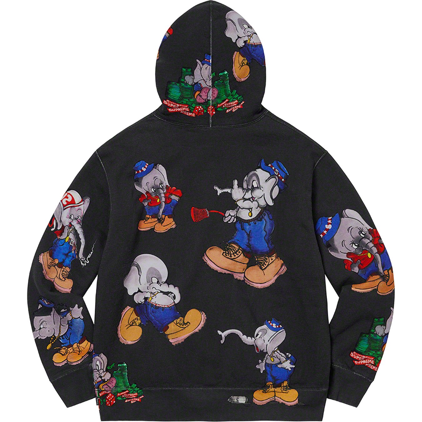 Elephant Hooded Sweatshirt   fall winter    Supreme