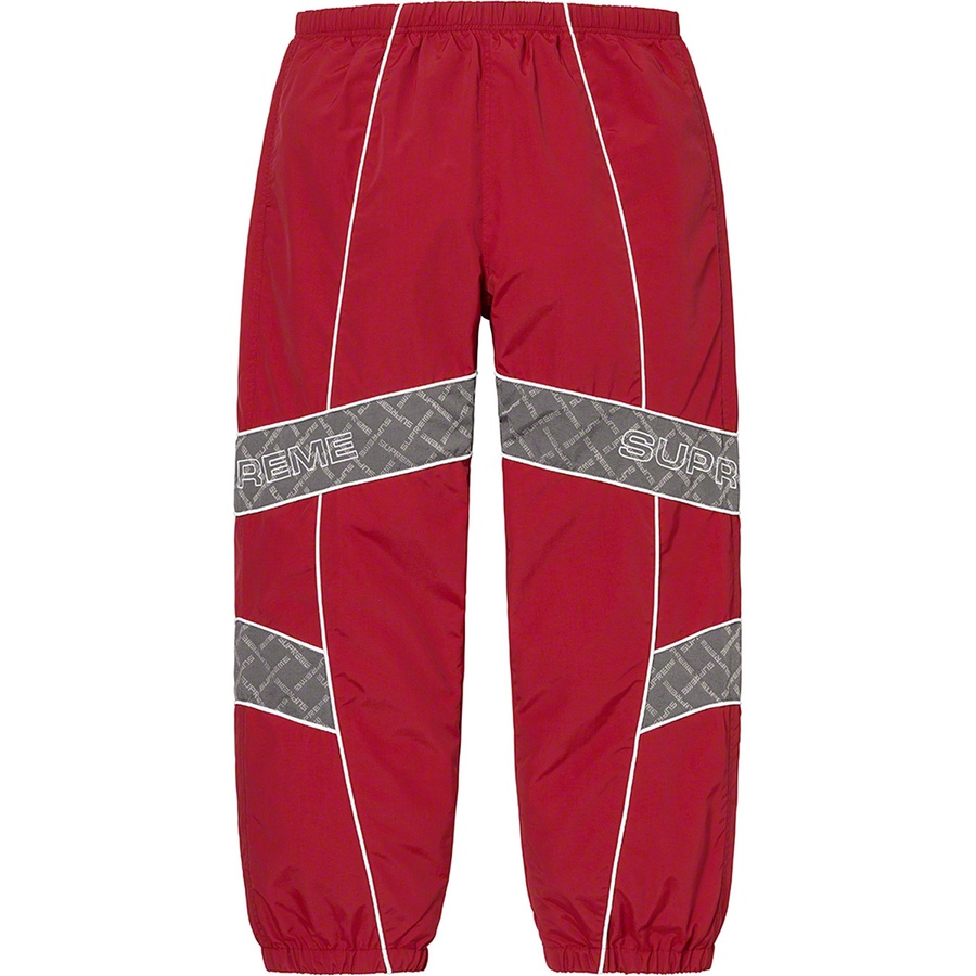 Details on Jacquard Panel Track Pant Red from fall winter
                                                    2022 (Price is $138)