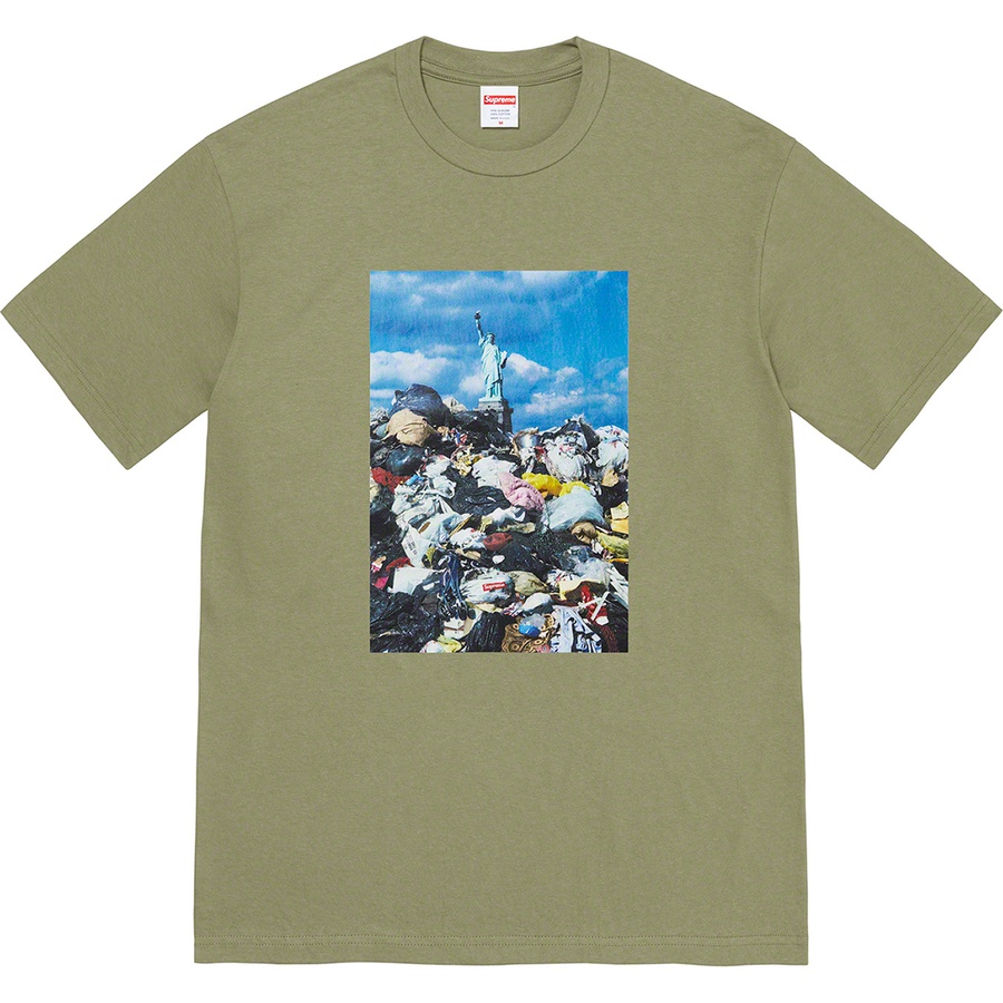 Details on Trash Tee Light Olive from fall winter 2022 (Price is $40)