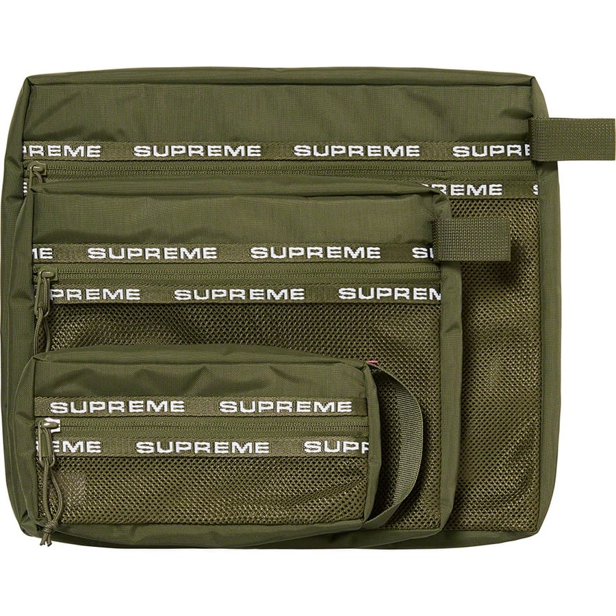 Details on Organizer Pouch Set Olive from fall winter
                                                    2022 (Price is $58)