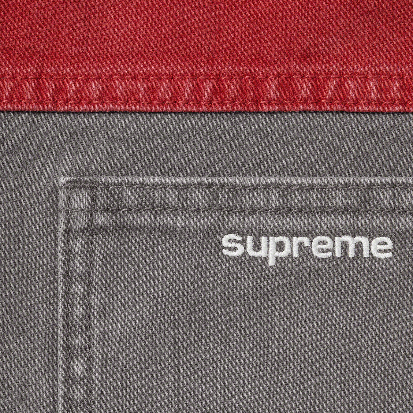 2-Tone Paneled Denim Jacket - fall winter 2022 - Supreme