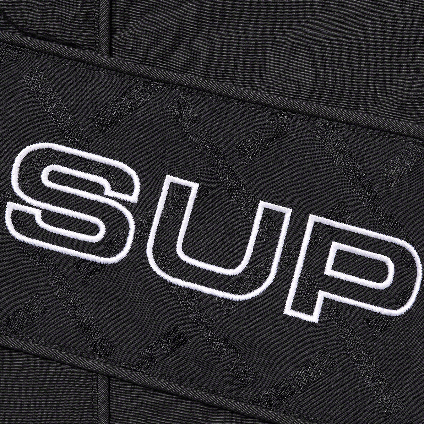 Supreme Jacquard Panel Track Jacket Black Men's - FW22 - US