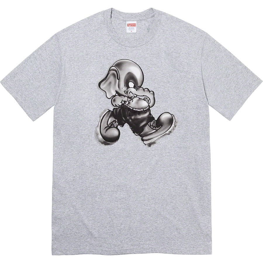 Details on Elephant Tee Heather Grey from fall winter
                                                    2022 (Price is $40)