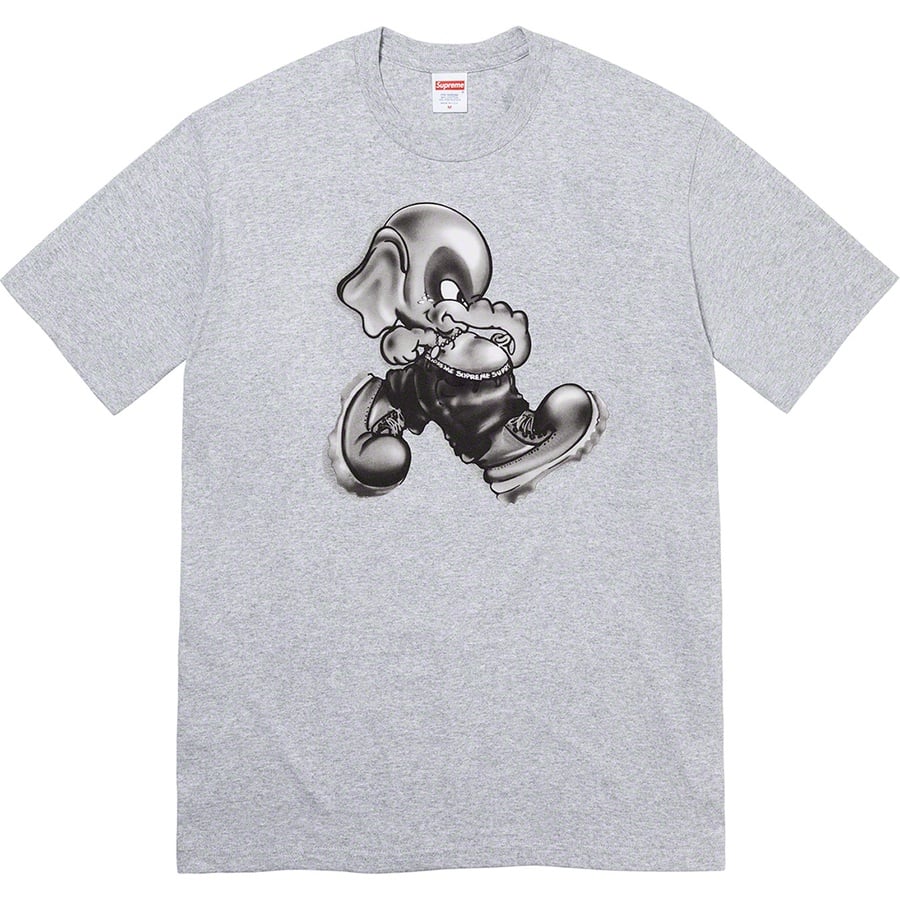Supreme Elephant Tee (FW22) - Heather Grey - $40
