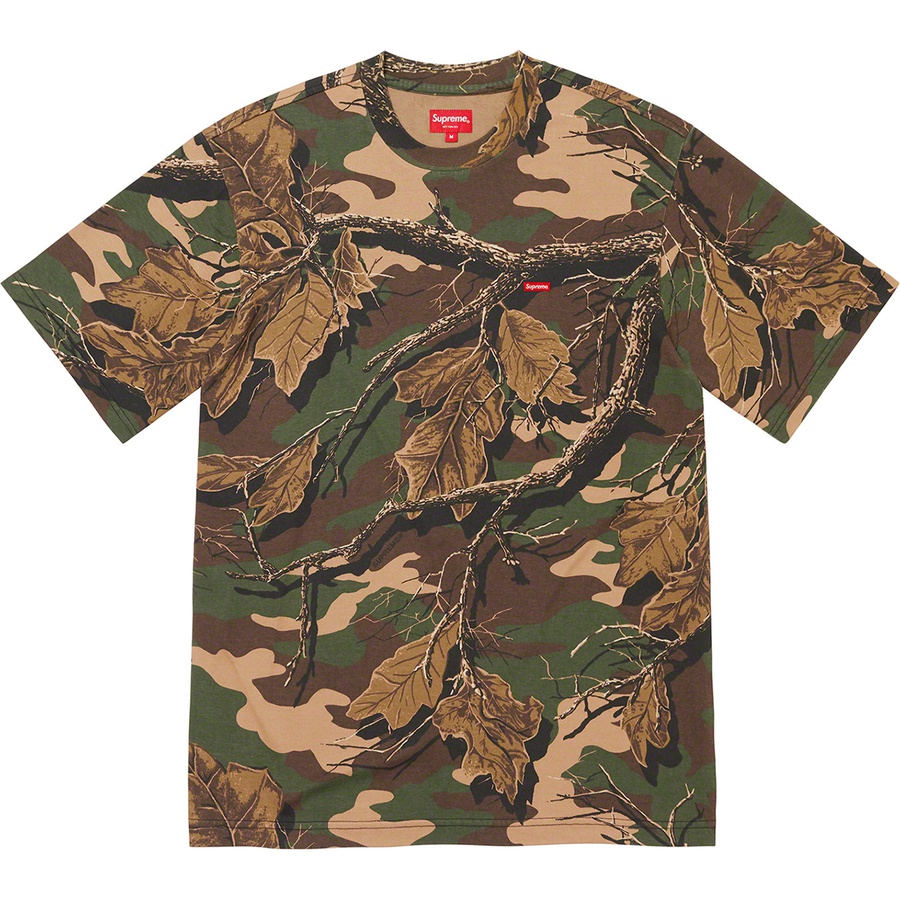 Details on Small Box Tee Branch Woodland Camo from fall winter
                                                    2022 (Price is $60)