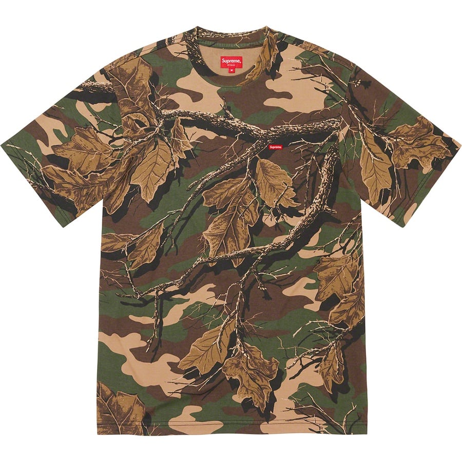 Details on Small Box Tee Branch Woodland Camo from fall winter
                                                    2022 (Price is $60)