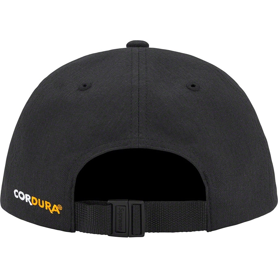 Supreme Brushed Cordura Small Box 6-Panel (FW22) - Black - $48