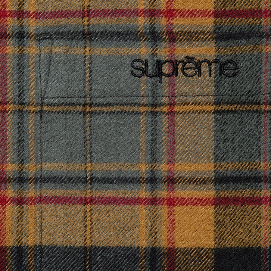 Details on Plaid Flannel Shirt Black from fall winter 2022 (Price is $128)