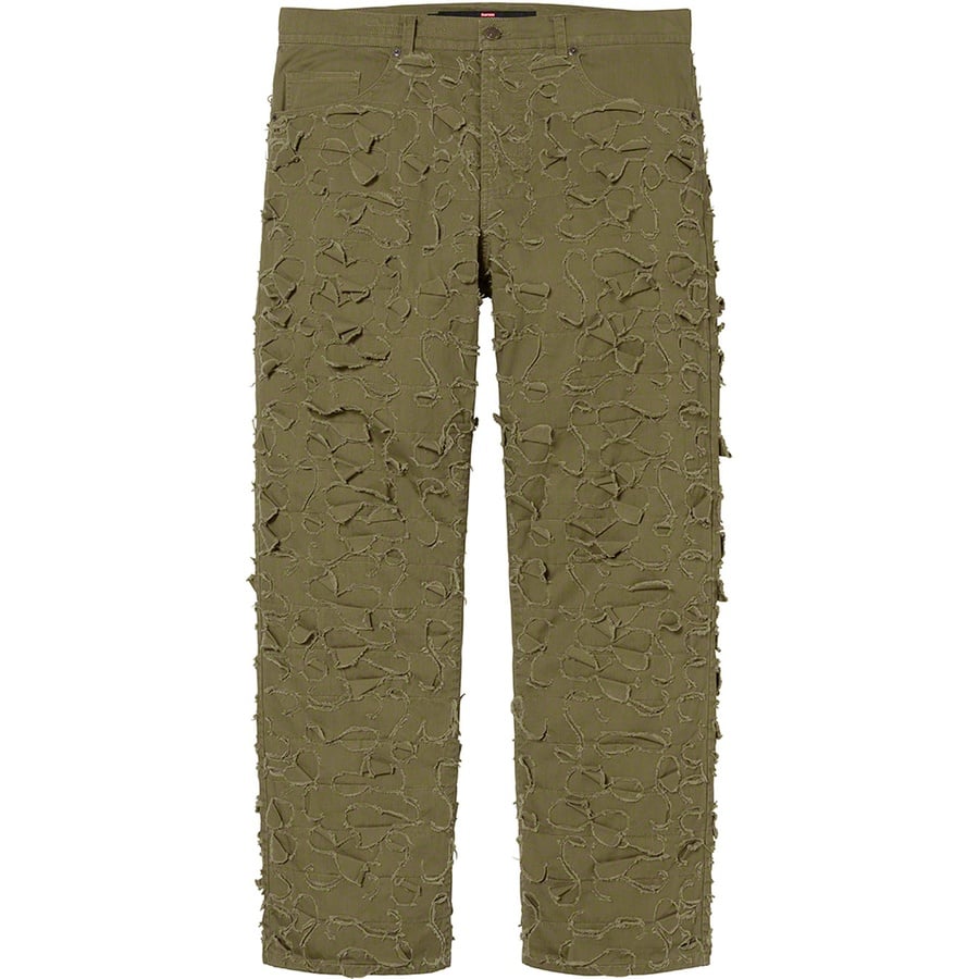 Details on Supreme Griffin 5-Pocket Jean Light Olive from fall winter
                                                    2022 (Price is $268)