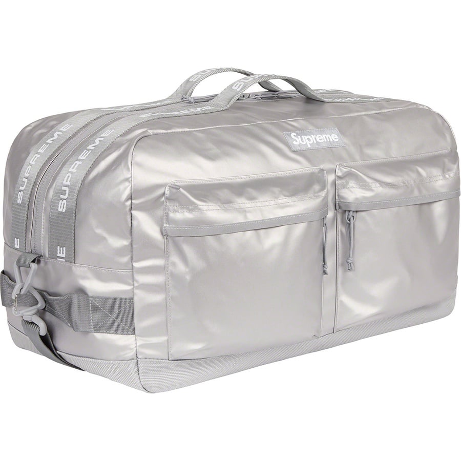 Details on Duffle Bag Silver from fall winter
                                                    2022 (Price is $148)