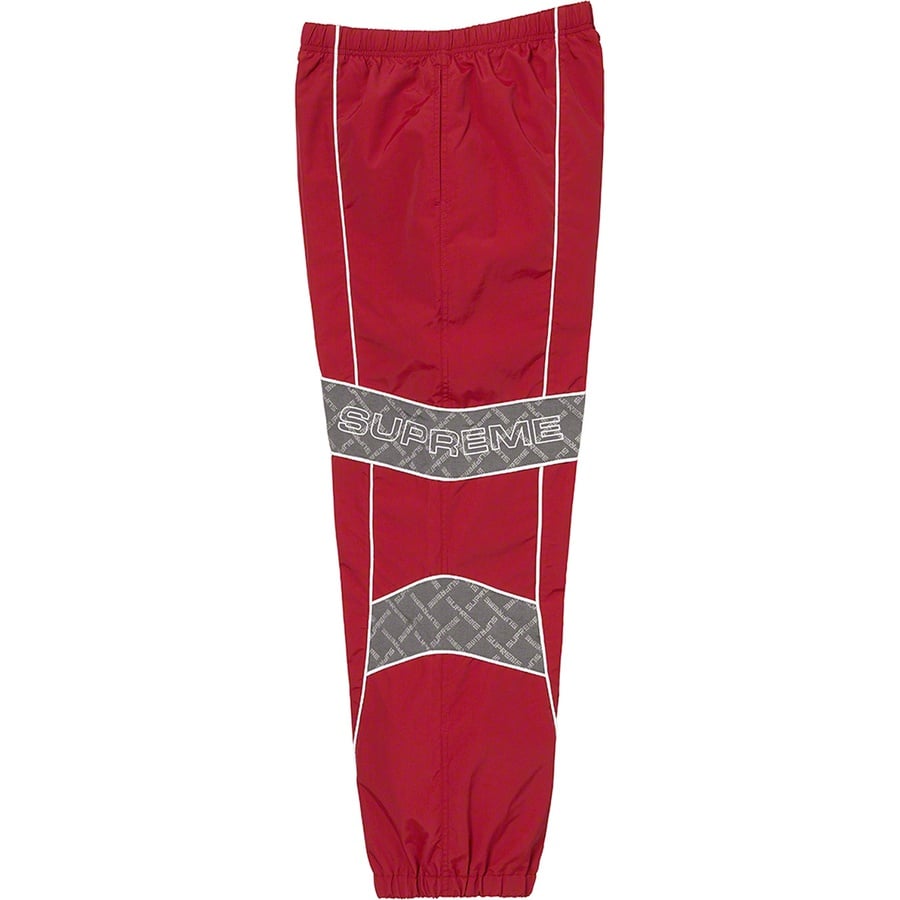 Details on Jacquard Panel Track Pant Red from fall winter
                                                    2022 (Price is $138)