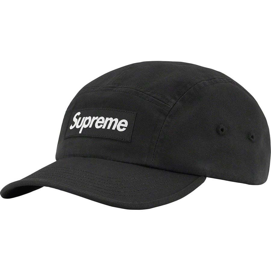 Details on Washed Chino Twill Camp Cap Black from fall winter
                                                    2022 (Price is $48)