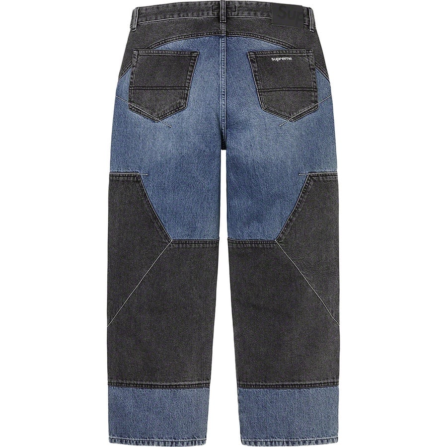 Details on 2-Tone Paneled Jean Black from fall winter
                                                    2022 (Price is $178)