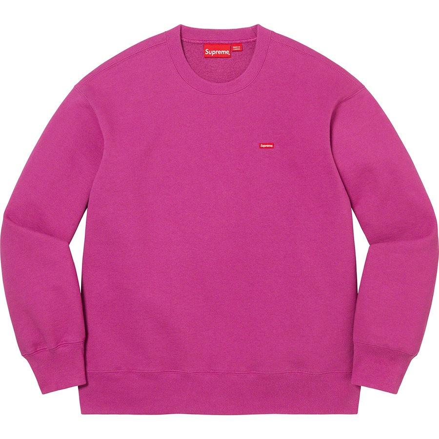 Details on Small Box Crewneck Raspberry from fall winter
                                                    2022 (Price is $138)