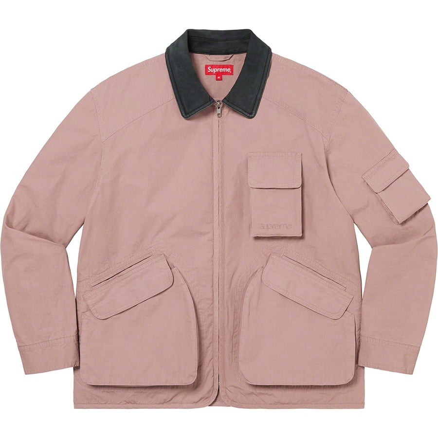 Details on Cotton Utility Jacket Dusty Lilac from fall winter
                                                    2022 (Price is $198)