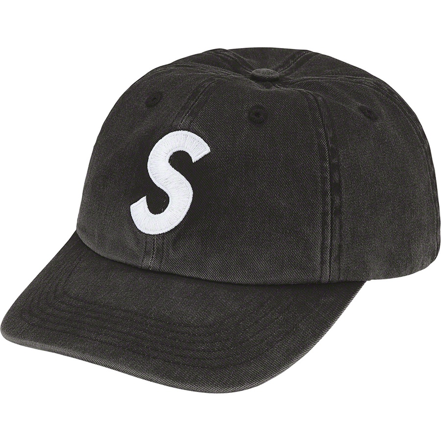 Details on Pigment Print S Logo 6-Panel Black from fall winter 2022 (Price is $48)
