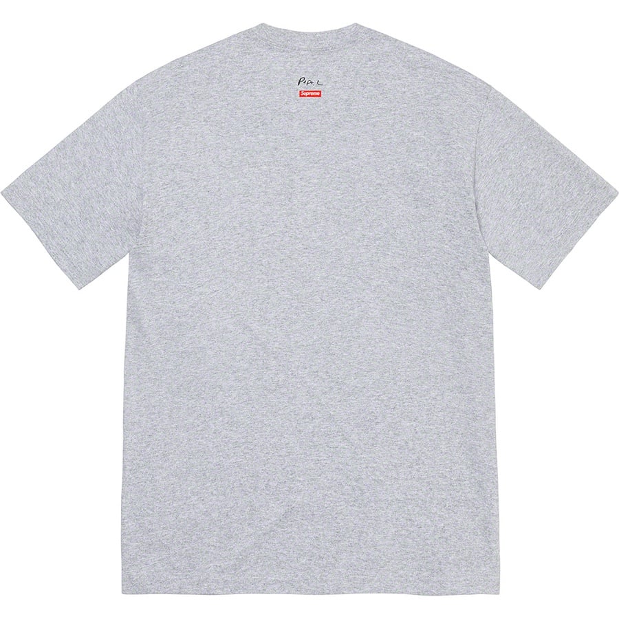 Supreme Great White Way Tee (FW22) - Heather Grey - $48