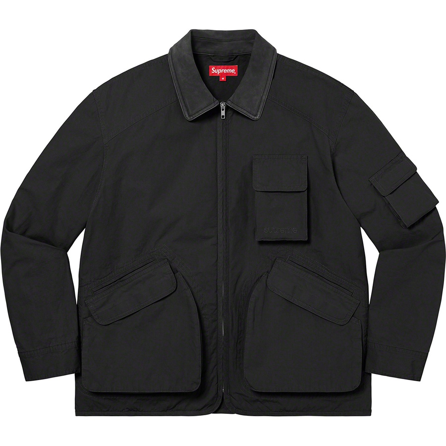 Details on Cotton Utility Jacket Black from fall winter
                                                    2022 (Price is $198)